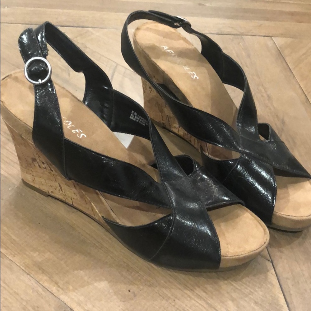 Aerosoles Wedges Black Size 8 1/2